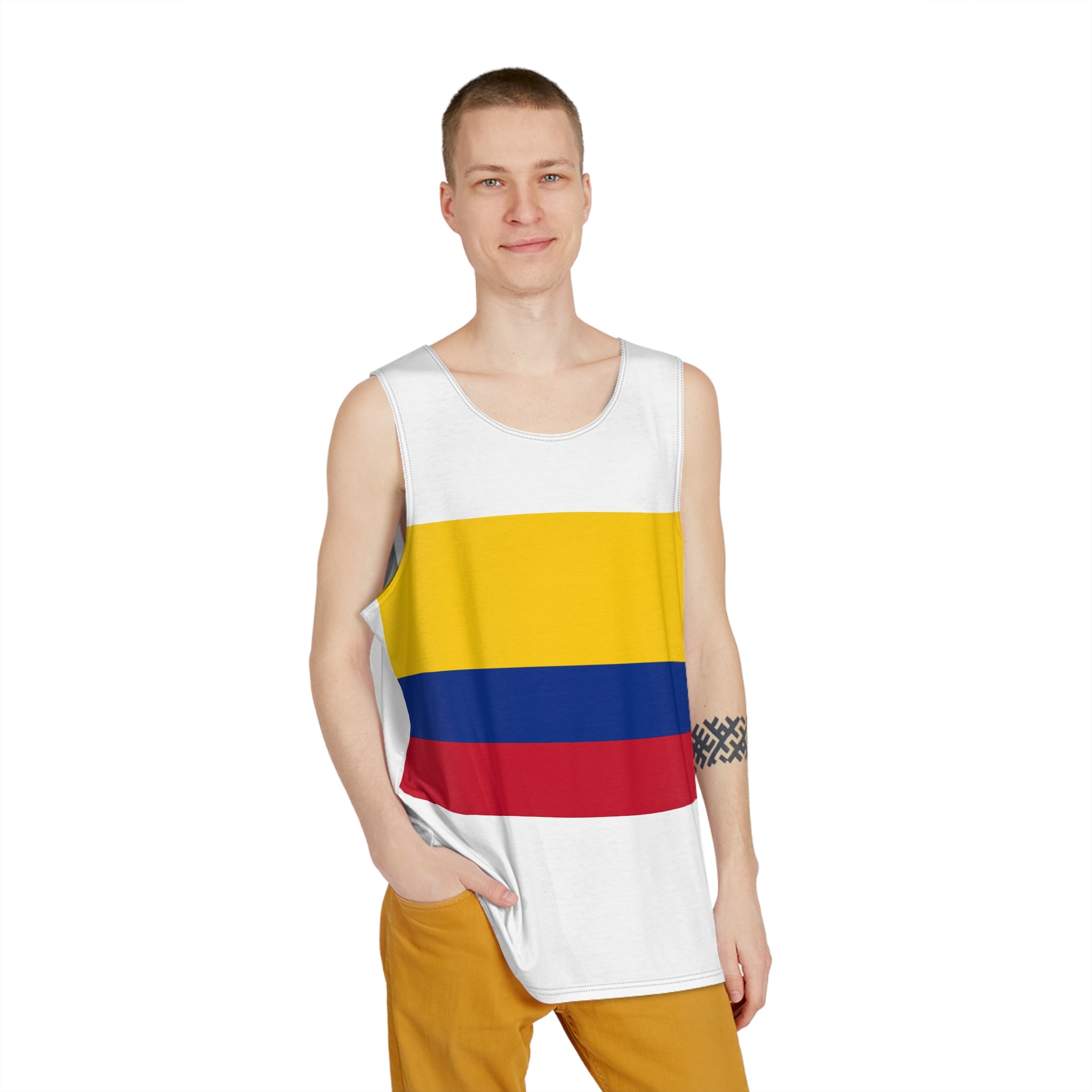 Flag of Colombia Mens Tank Aop - Image 3