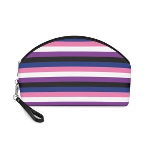 Genderfluid Flag Makeup Bag