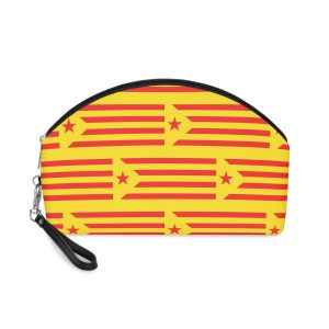 Catalonia Flag Estelada Makeup Bag