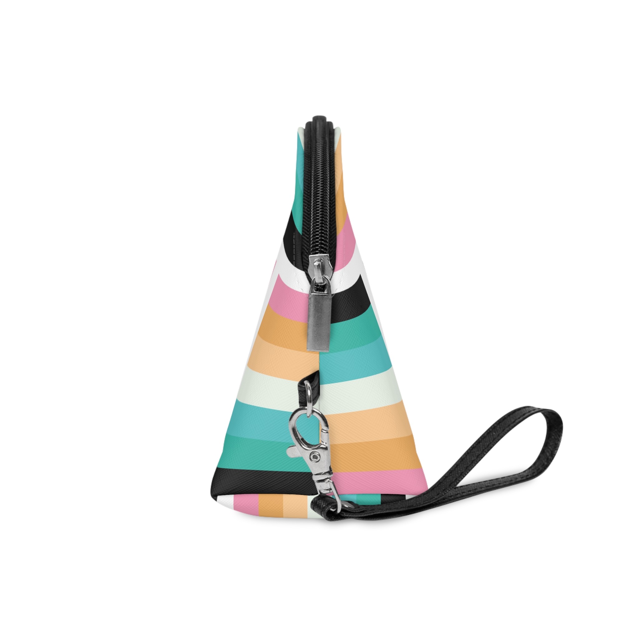 Vibrant Aromantic Pride Flag With Seven Horizontal Stripes Makeup Bag - Image 3