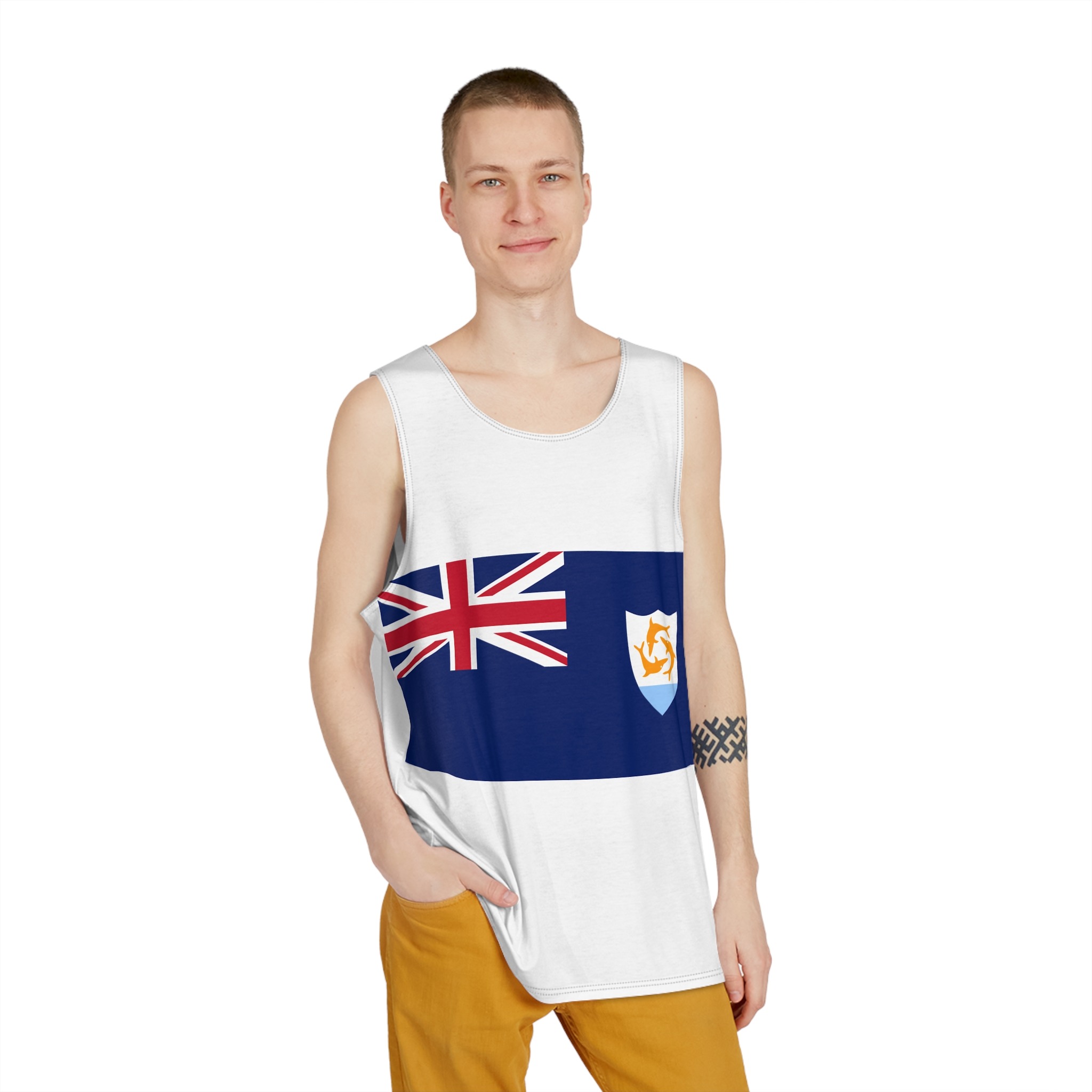 Flag of Anguilla Mens Tank Aop - Image 3
