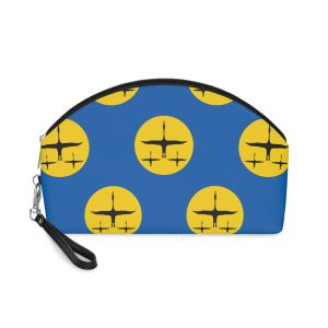 Flag Nanaysky District Khabarovsk Krai Regional Banner Russia Symbol Nanai Heritage Makeup Bag