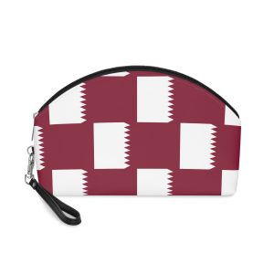 Qatar Flag Makeup Bag