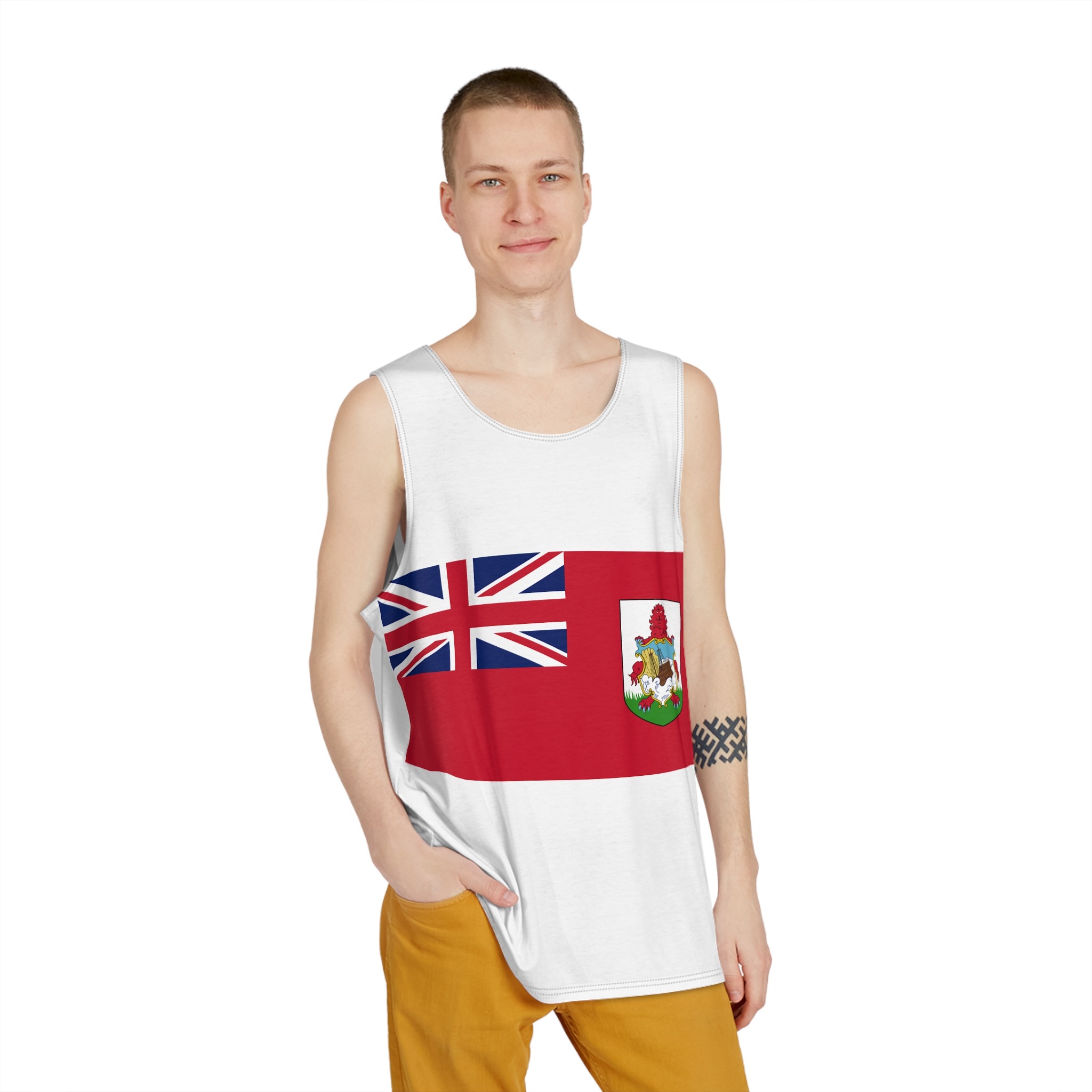 Flag of Bermuda Mens Tank Aop - Image 3