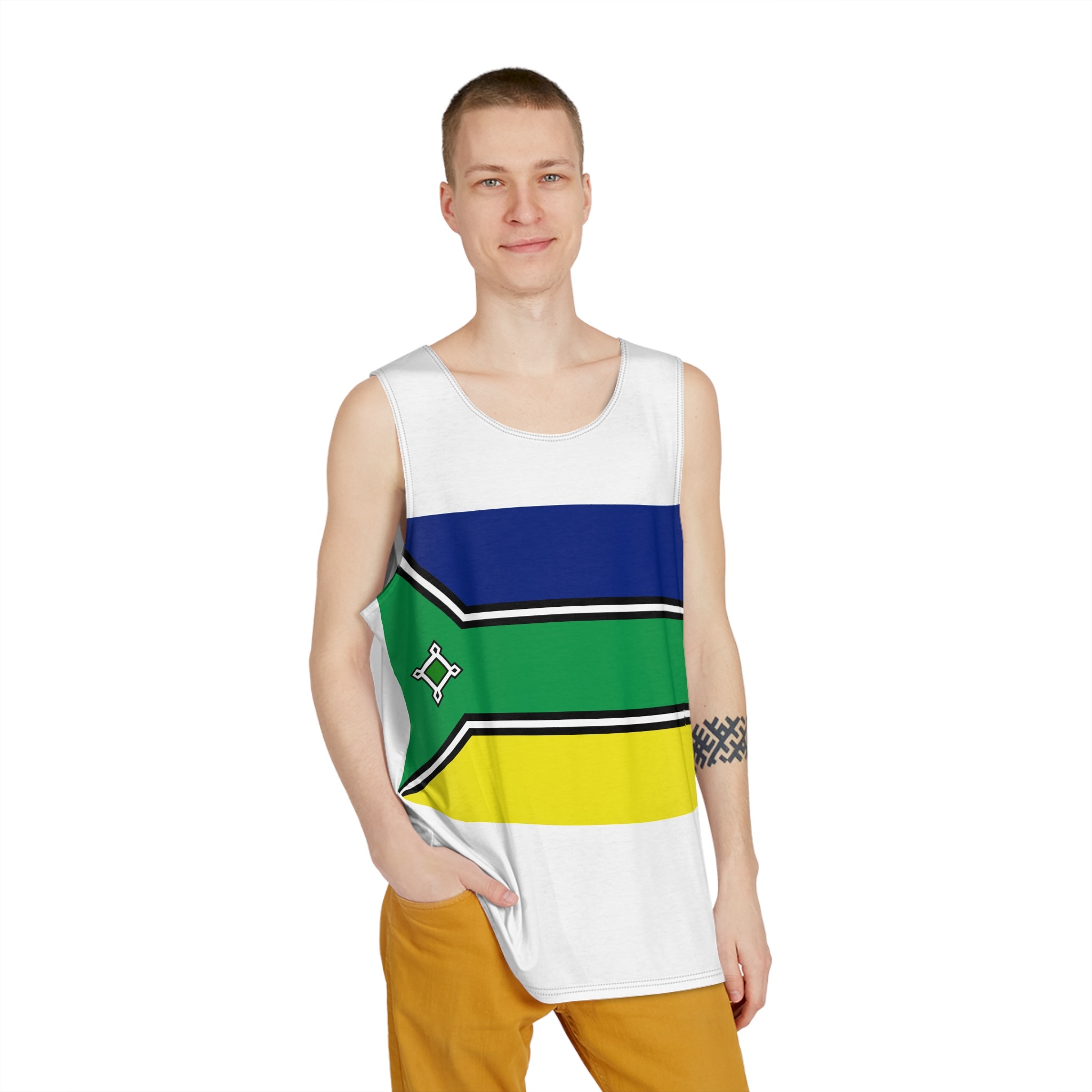 Bandeira Do Amapá Mens Tank Aop - Image 3