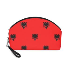 Albanian Flag Makeup Bag