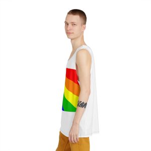 Diversity Flag Inclusive Pride Banner With Rainbow Stripes Black Brown Color Mens Tank Aop