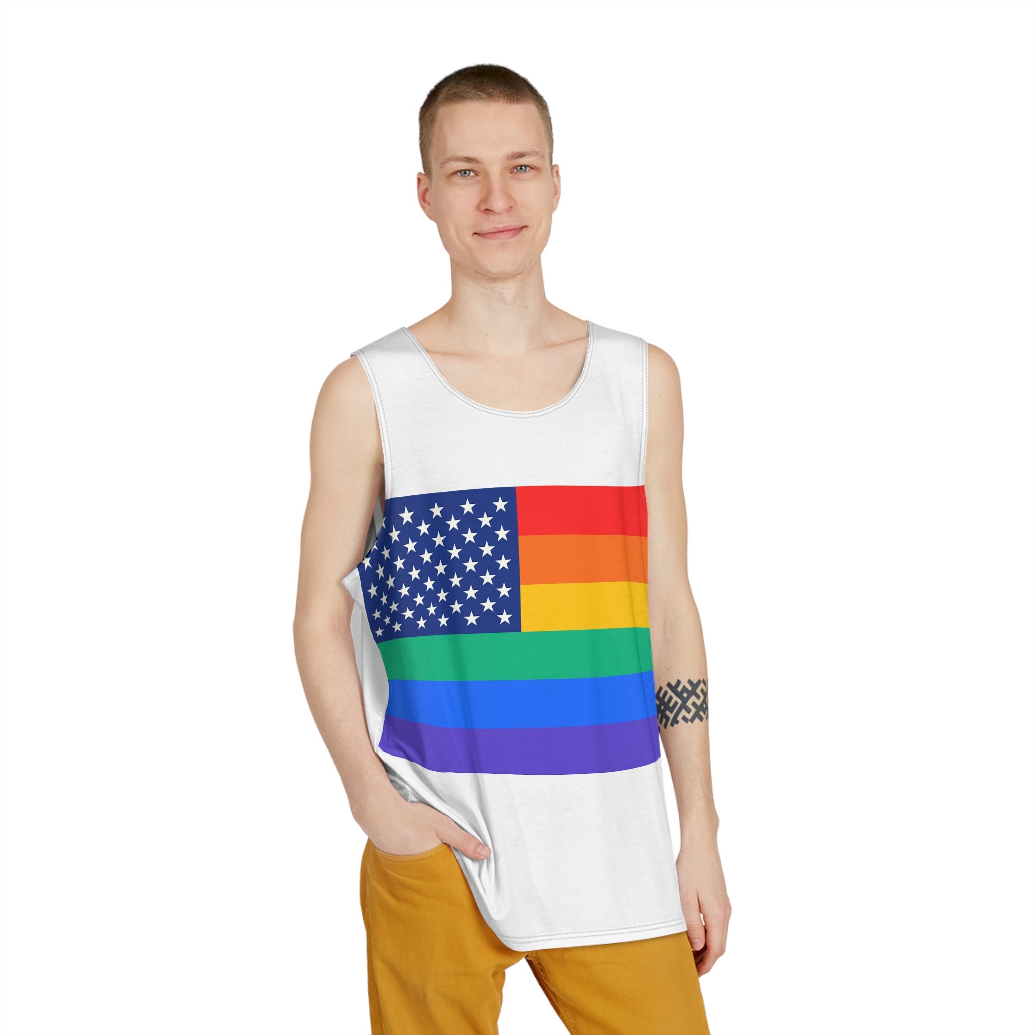 Flag Design 52A0DE Mens Tank Aop - Image 3