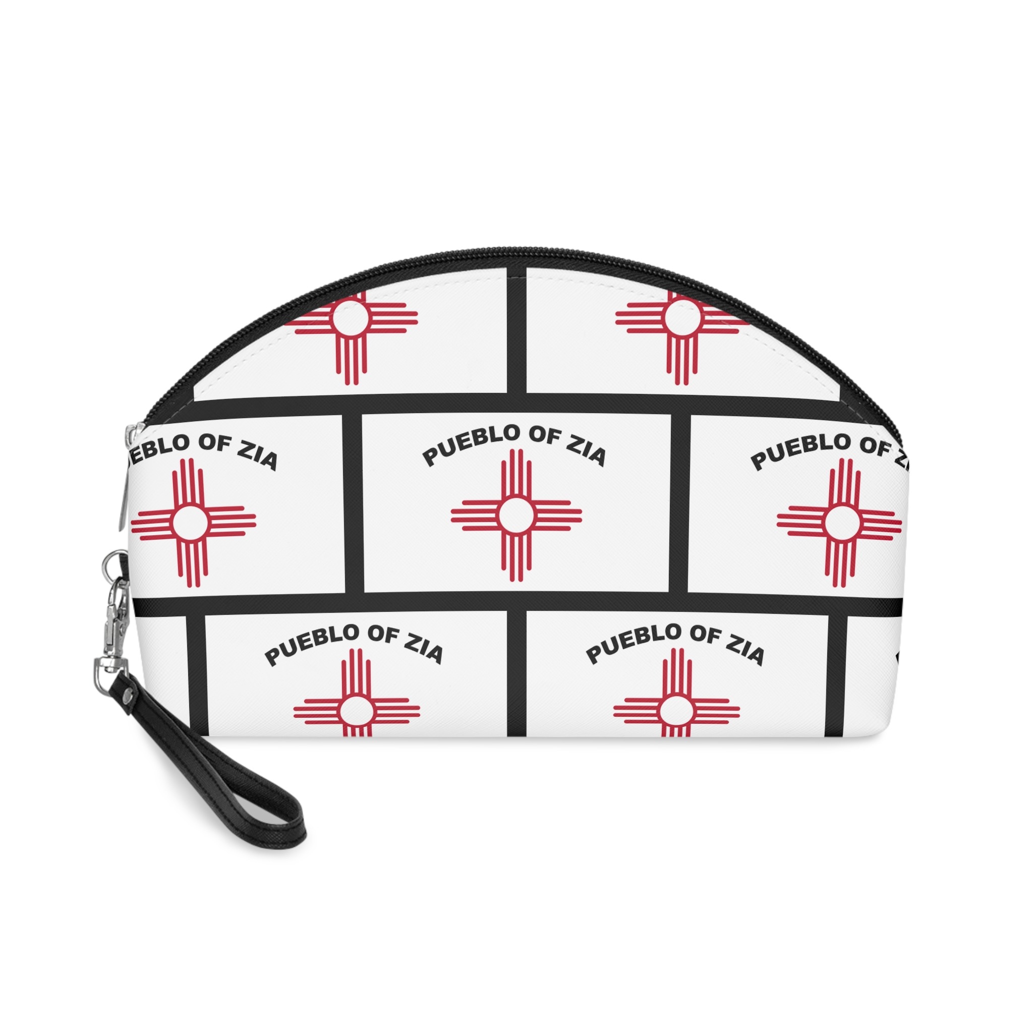 Flag of Zia Pueblo Makeup Bag