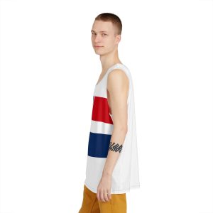 Civil Ensign Dominican Republic Red White Blue Maritime Flag With Coat Arms Mens Tank Aop