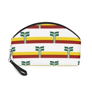 Flag Francomanitobains Red White Blue Banner Representing Manitobas Frenchspeaking Community Culture Makeup Bag