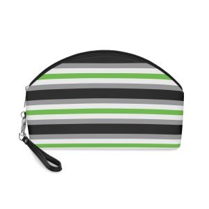 Agender Flag Makeup Bag