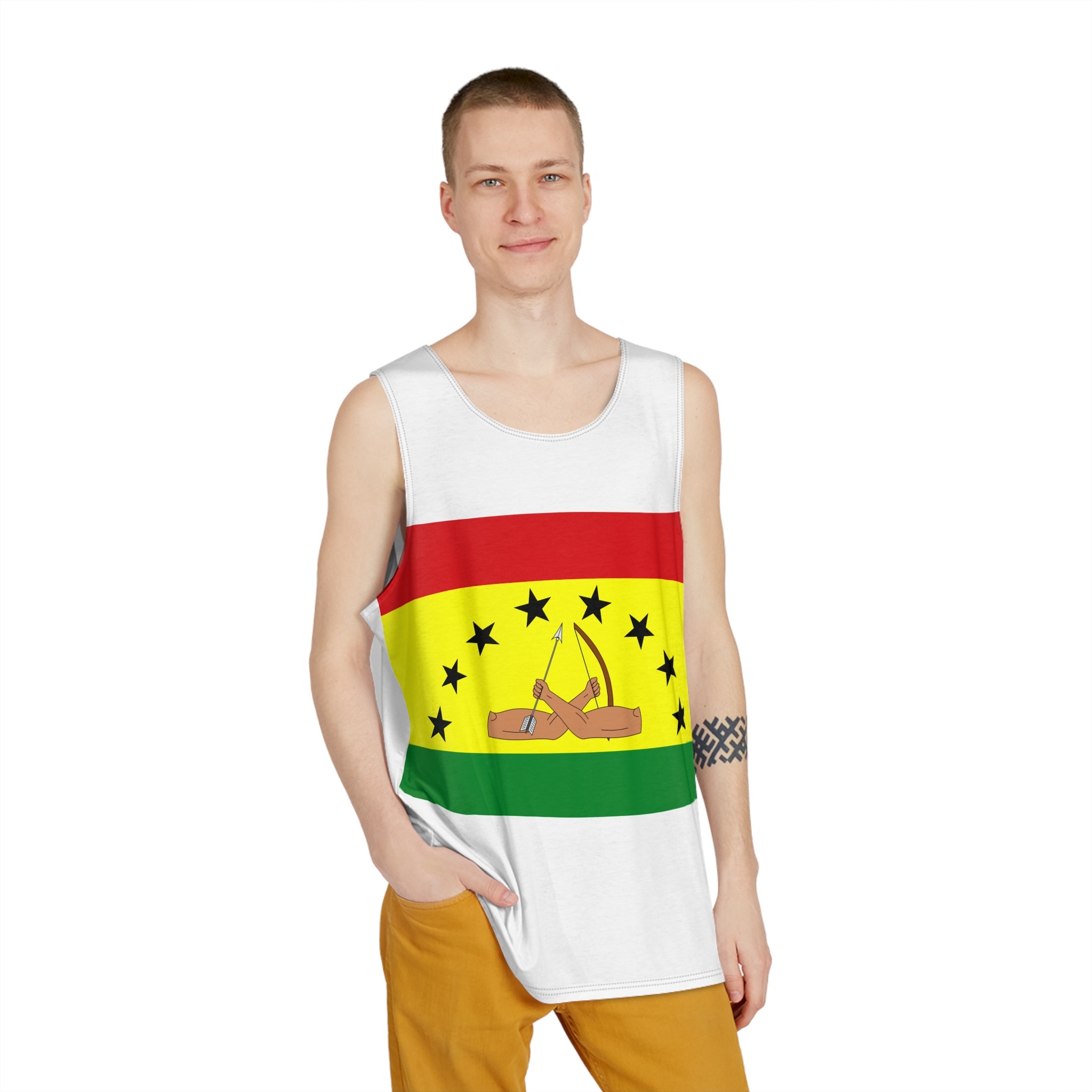Bandera de La Comarca Guna Yala Mens Tank Aop - Image 3