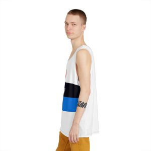 Evenk Flag Blue White Yellow Indigenous Banner Siberia Symbol Arctic Heritage Mens Tank Aop