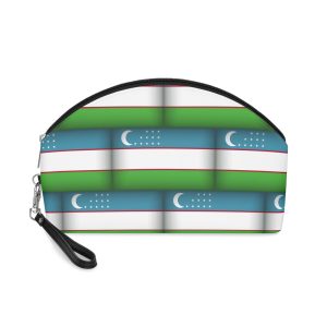 Uzbekistan Flag Makeup Bag