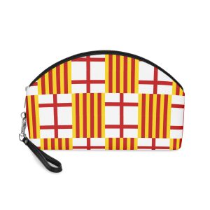 Flag of Barcelona Makeup Bag