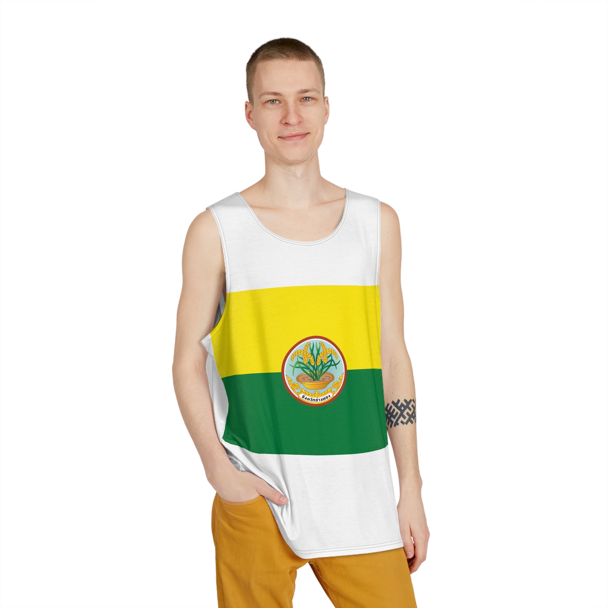 Flag Ang Thong Province Mens Tank Aop - Image 3
