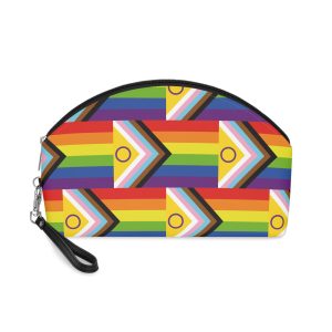 Intersex Inclusive Pride Flag Makeup Bag