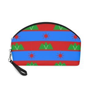 Flag Unia Panafrican Red Black Green Banner Marcus Garvey Symbol African Liberation Makeup Bag