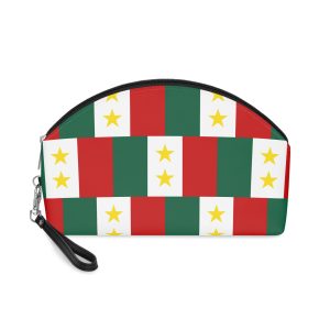 Flag Coahuila Y Tejas Historical Banner With Horizontal Stripes Representing Early Mexican Makeup Bag