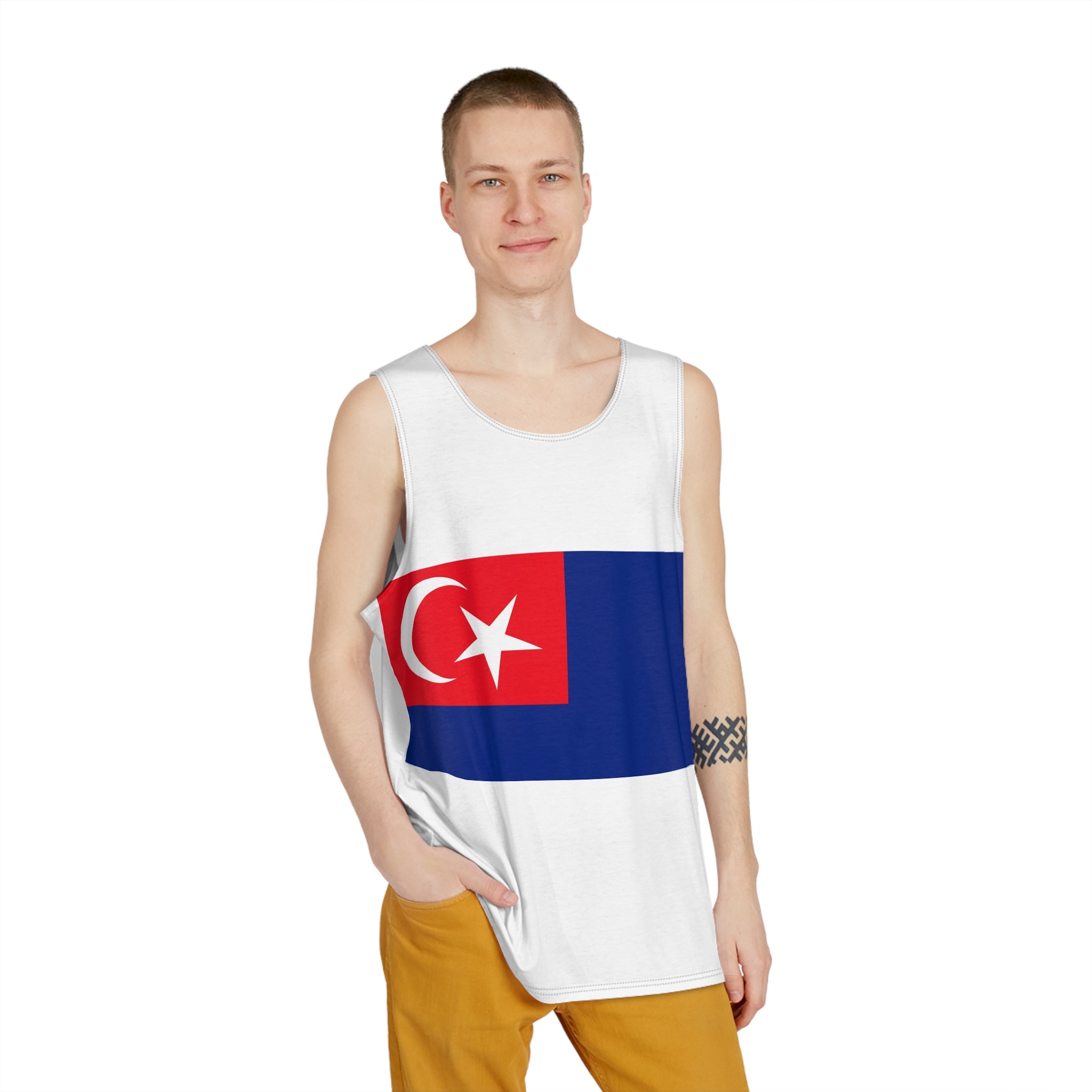Flag of Johor Mens Tank Aop - Image 3