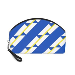 Flag Francoyukonnais Blue White Gold Symbol Yukons Francophone Community Nort Makeup Bag