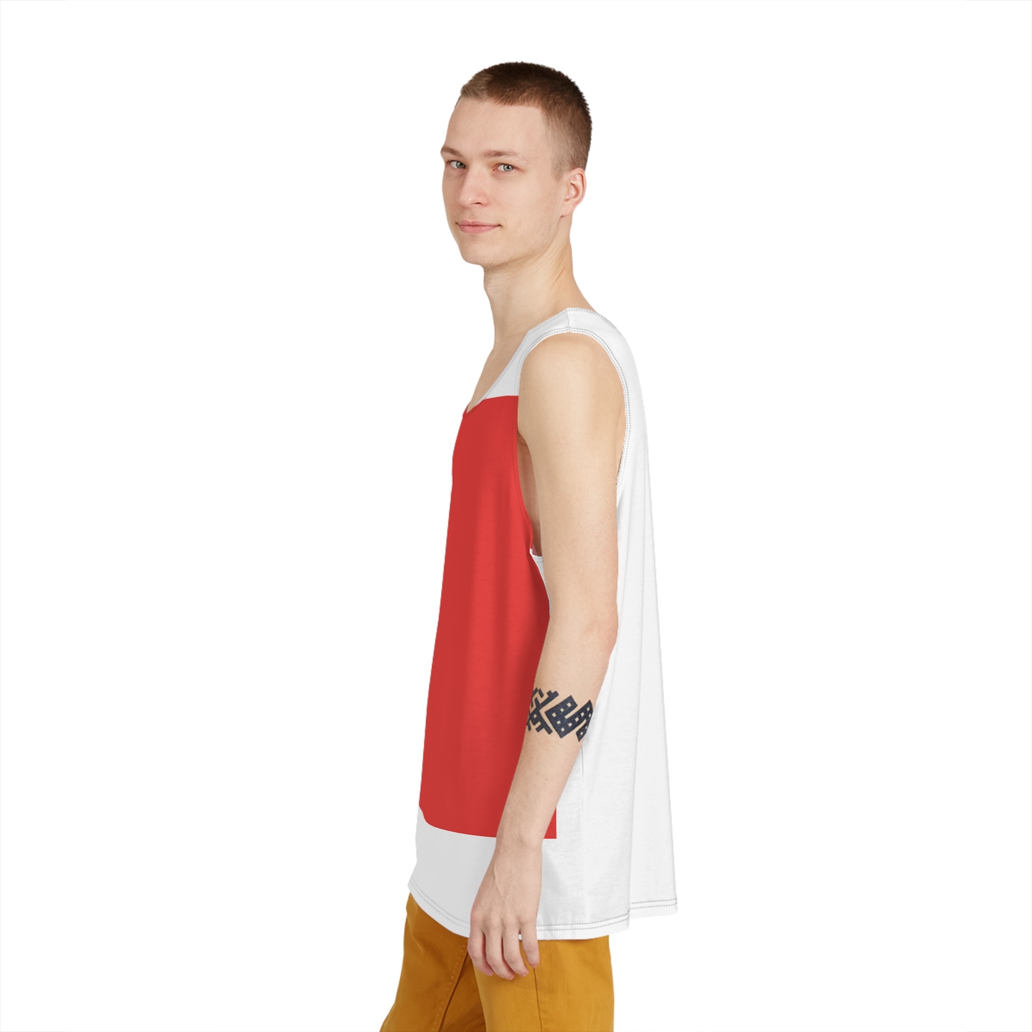 Flag of Canton of Schwyz Mens Tank Aop