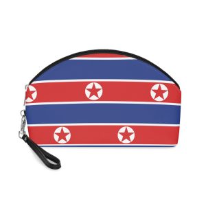 North Korea Flag Makeup Bag