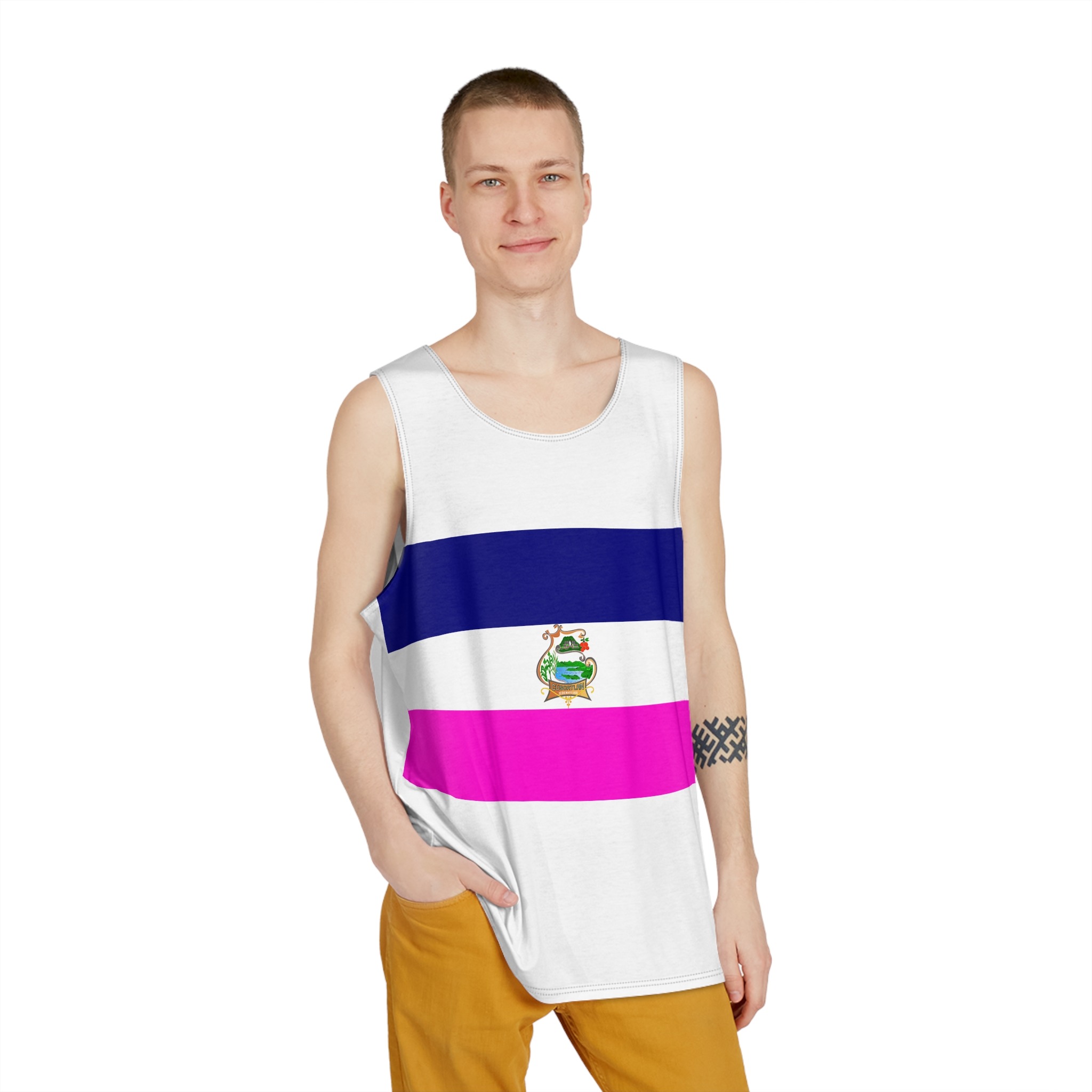 Bandera de Cuscatlán Mens Tank Aop - Image 3