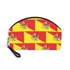 Sicily Flag Makeup Bag