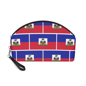 Haiti Flag Copia Makeup Bag
