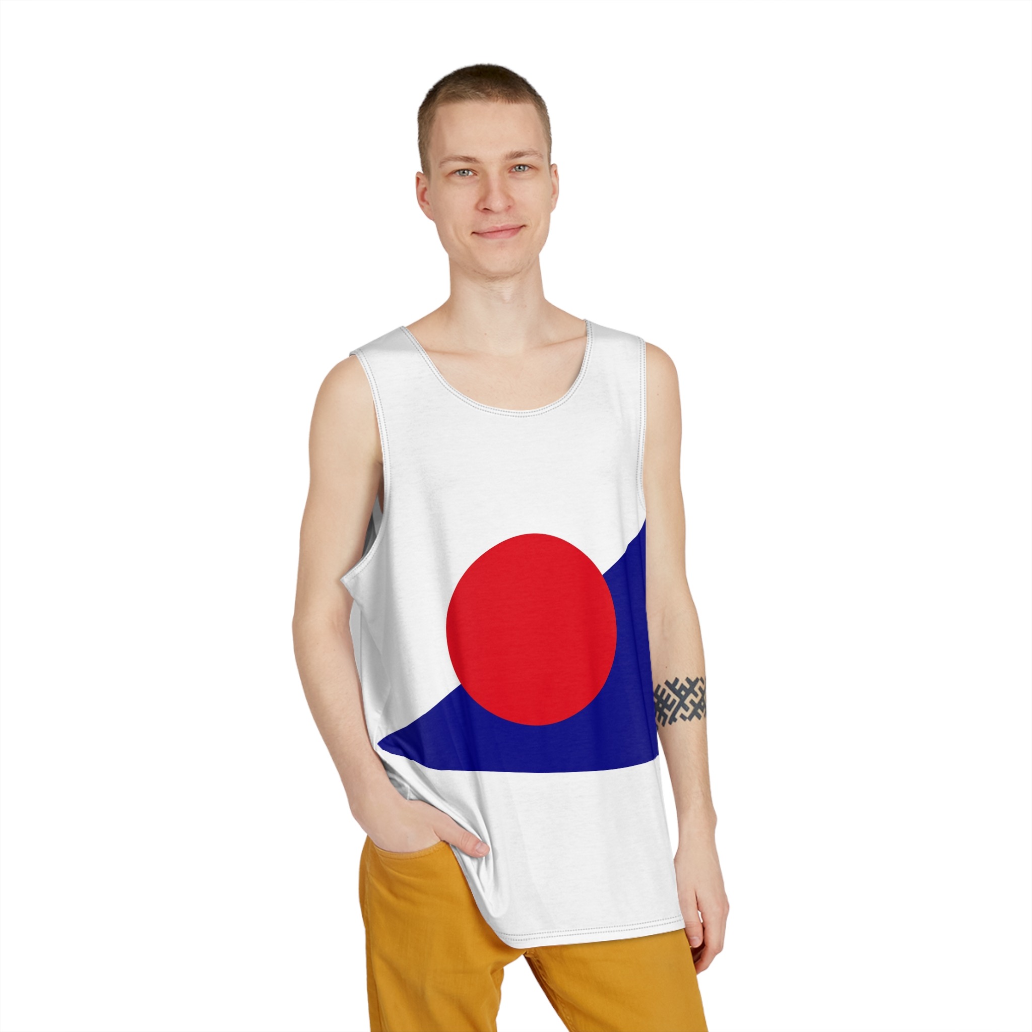 Flag of Japan Customs Mens Tank Aop - Image 3
