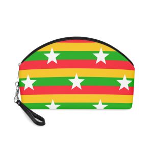 Myanmar Flag Makeup Bag