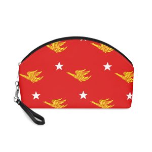 Flag Mon National Party Red Field With White Star Golden Hintha Political Banner Mon Makeup Bag