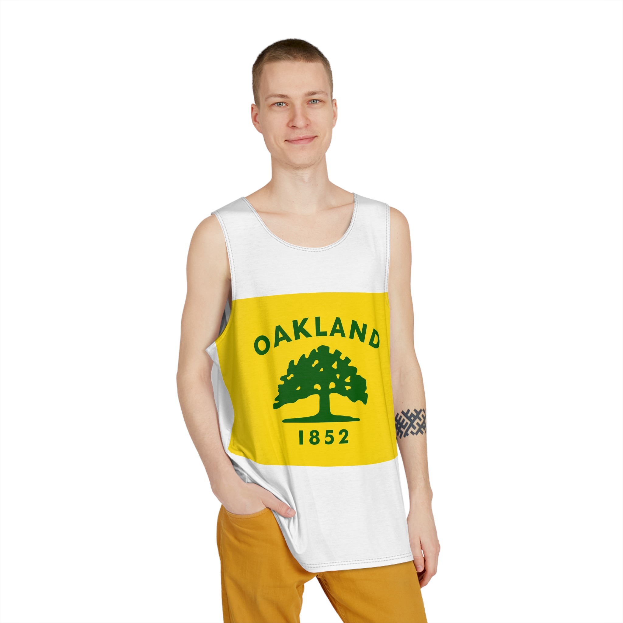 Flag of Oakland California Mens Tank Aop - Image 3