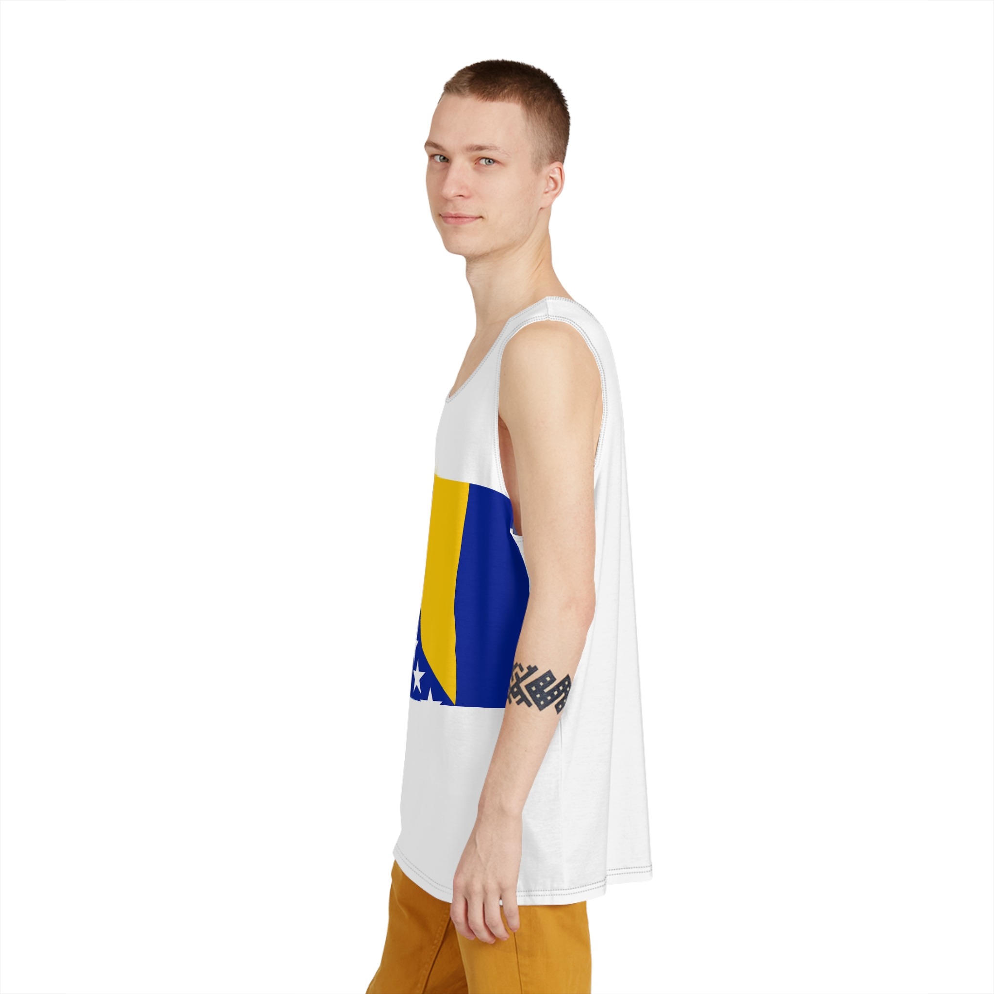 Bosnia and Herzegovina Flag Mens Tank Aop