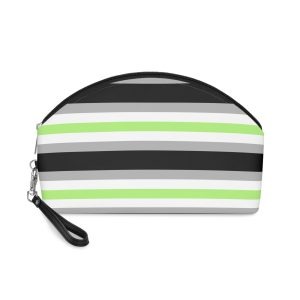 Agender Pride Flag Makeup Bag