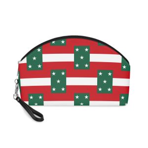 Flag Republic Yucatan Green White Red Tricolor With Golden Stars Historic Symbol Makeup Bag