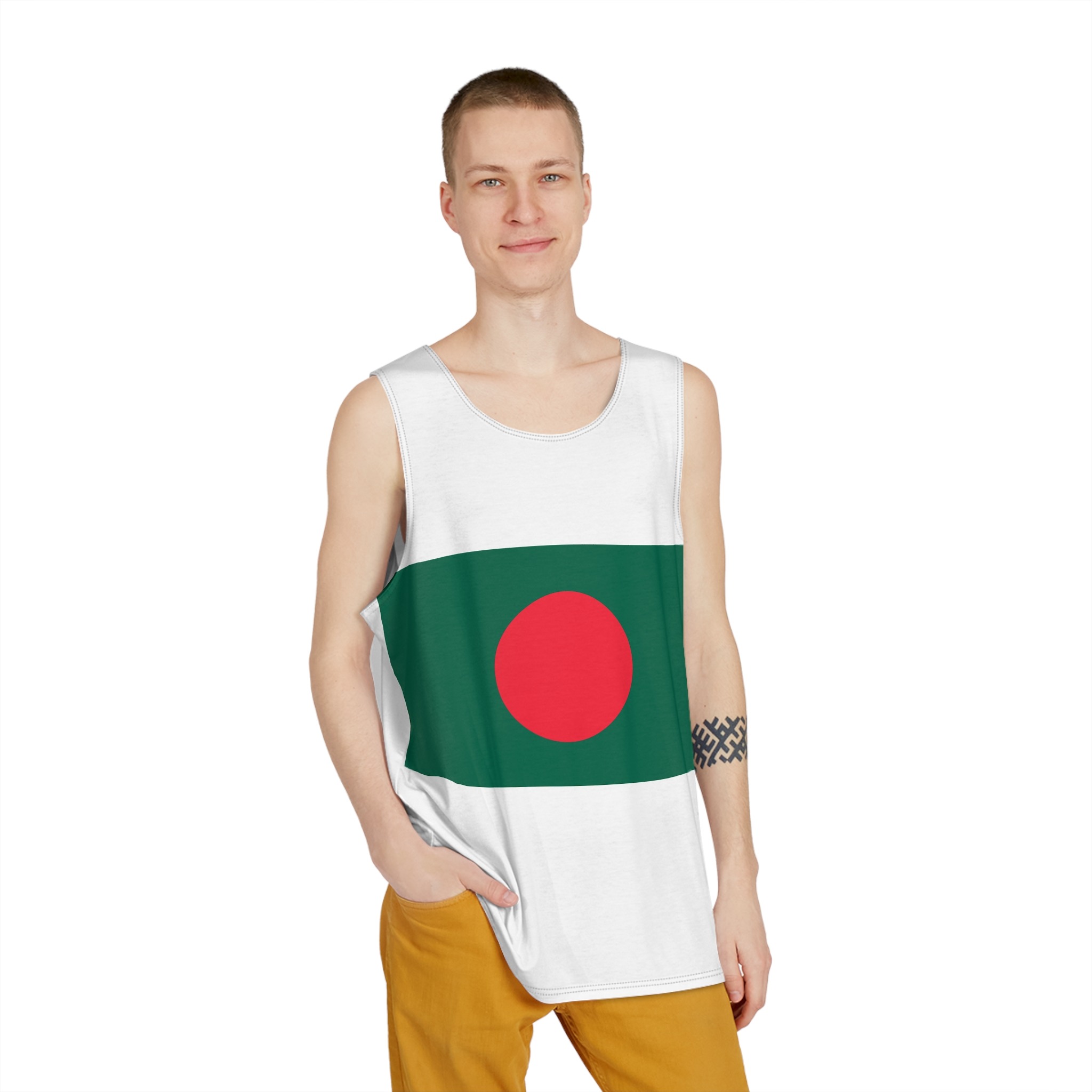 Bangladesh Flag Mens Tank Aop - Image 3