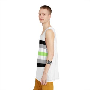 Agender Pride Flag Mens Tank Aop