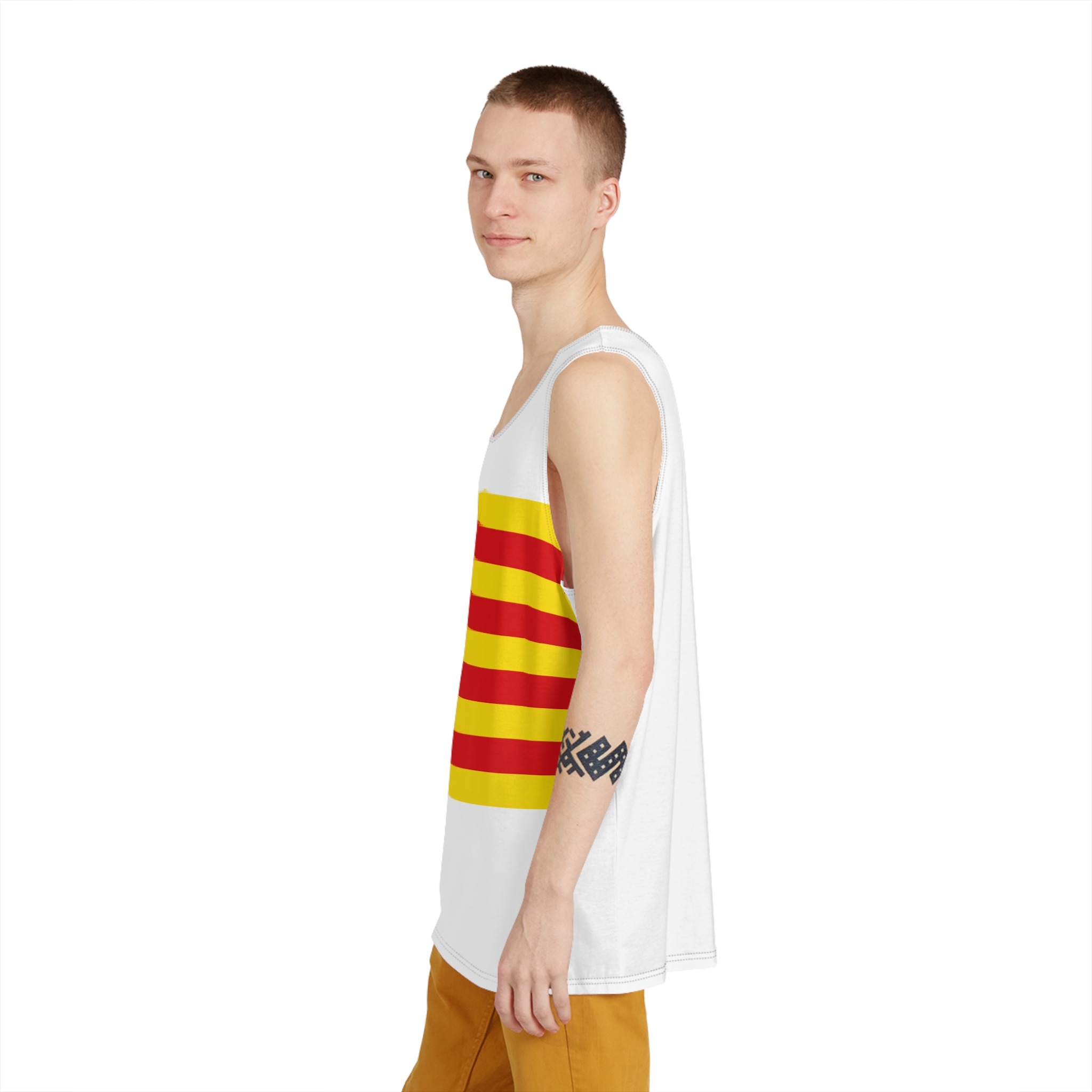 Flag of Catalonia Mens Tank Aop