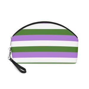 Genderqueer Pride Flag Makeup Bag