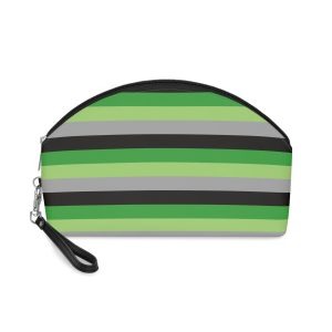 Aromantic Flag Makeup Bag