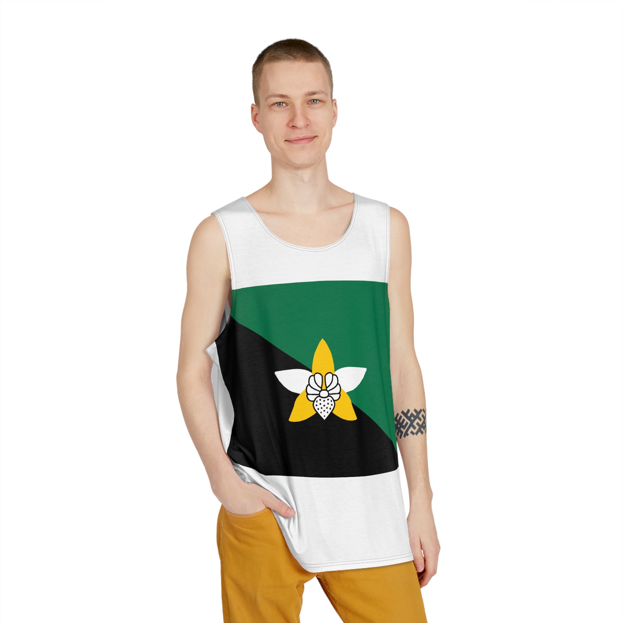 Px Flag of Enga Mens Tank Aop - Image 3