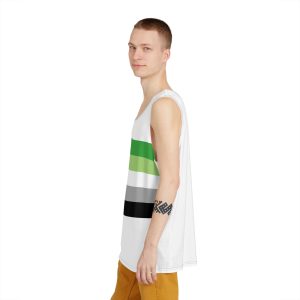 Aromantic Pride Flag Mens Tank Aop