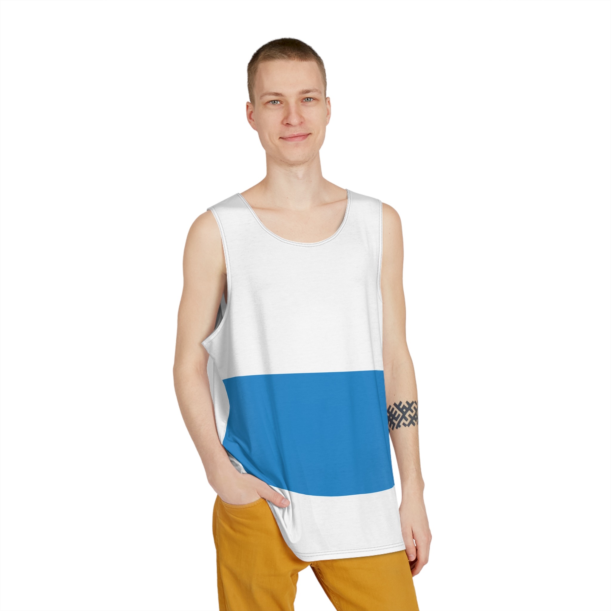 Flag of Canton of Lucerne Mens Tank Aop - Image 3
