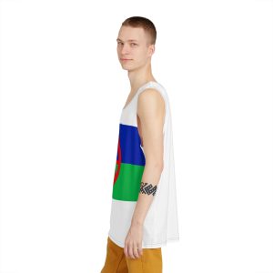 Eightspoked Wheel Flag Hungarian Romanies Ethnic Banner Romani Heritage Hungarian Mens Tank Aop