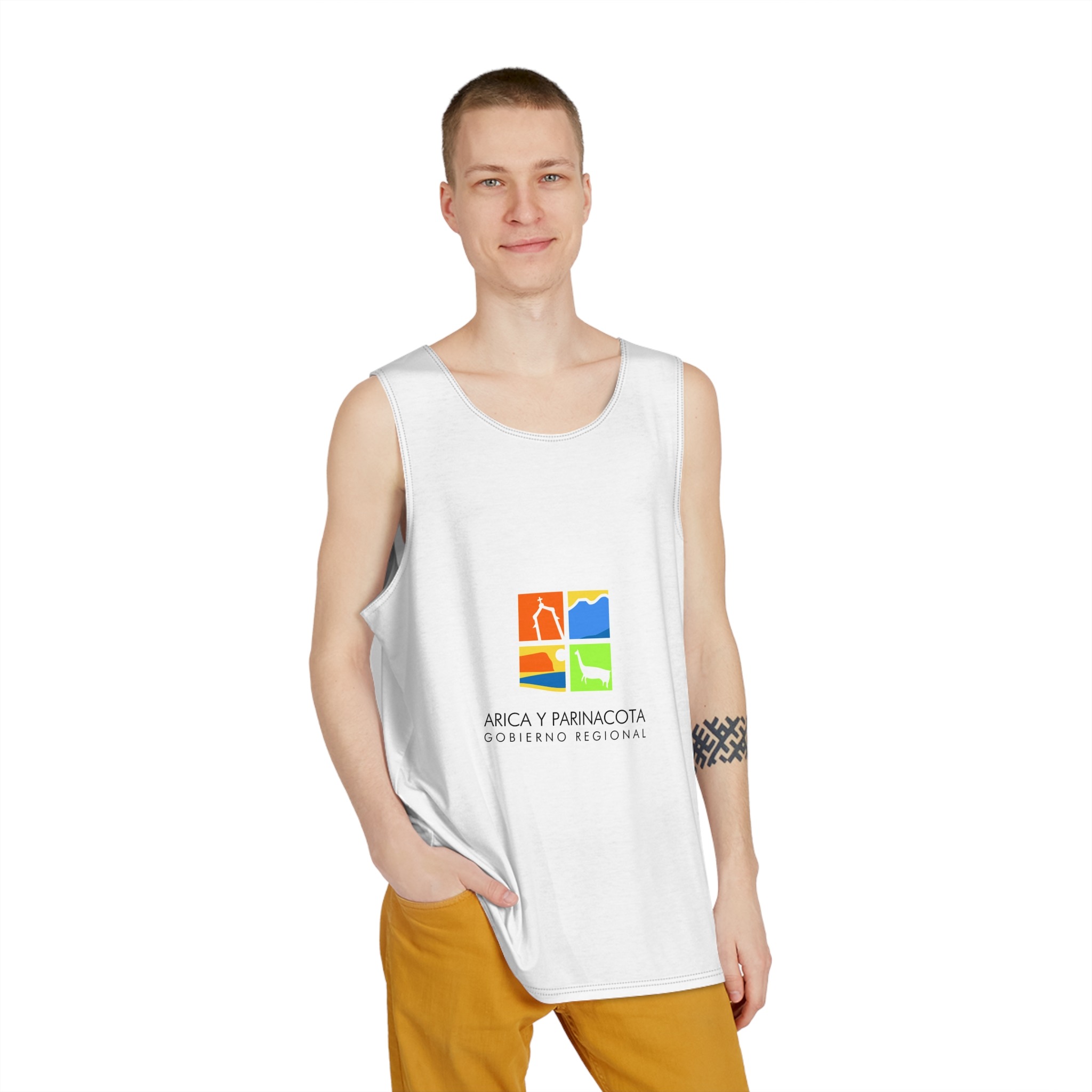 Flag of Arica Y Parinacota, Chile Mens Tank Aop - Image 3