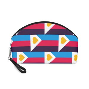 Tricolor Polyamory Pride Flag Makeup Bag