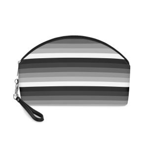 Heterosexual Flag (black Grey White) Makeup Bag